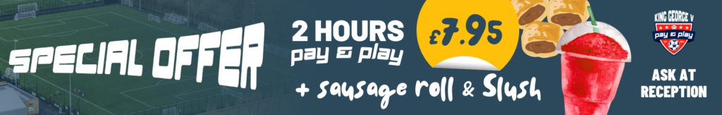 King George V Football Complex Pay and Play offer